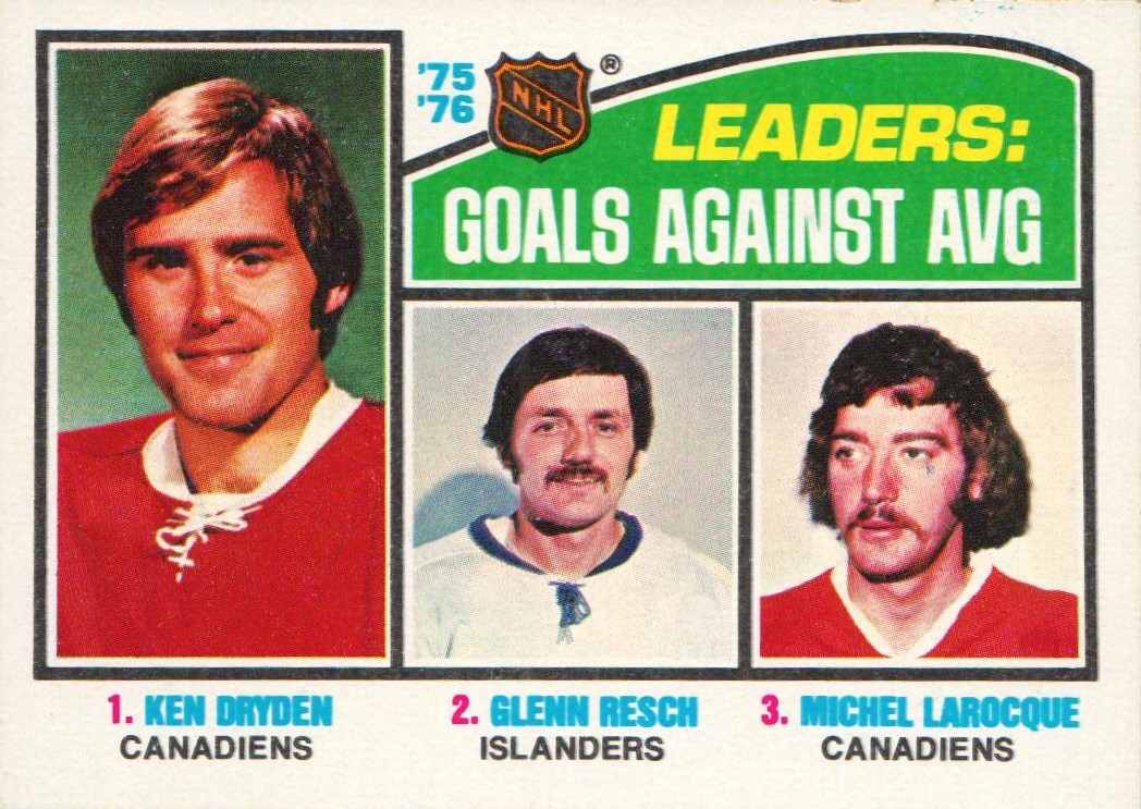 Goals Against Av.Leaders -Dryden - Resch #6